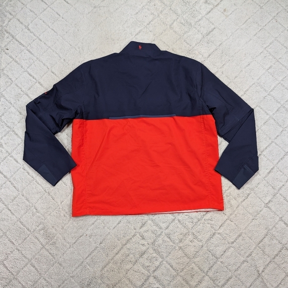Polo Ralph Lauren Jacket Mens XL Blue Orange ½ Zip Golf Windbreaker Pullover - Picture 8 of 9
